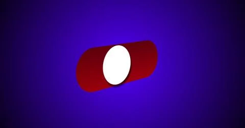 3D abstract illustration switch turns on and turns off button in high resol.. Stock Illustration