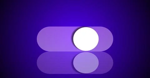 3D abstract illustration switch turns on and turns off button in high resol.. 스톡 일러스트
