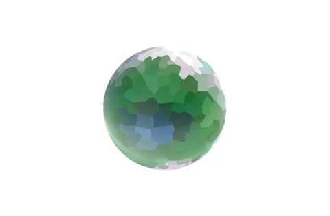 3D abstract image of planet Earth - globe. Stock Illustration