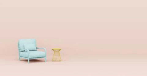 3d Abstract interior. Interior template. Stock-Illustration