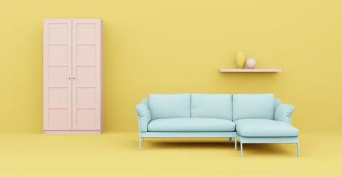 3d Abstract interior. Interior template. 스톡 일러스트