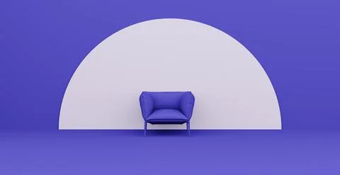 3d Abstract interior. Interior template. Stock Illustration