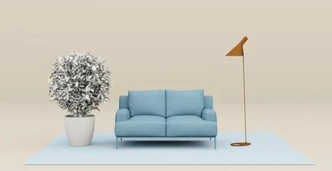 3d Abstract interior. Interior template. 스톡 일러스트