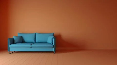 3d Abstract interior. Interior template. 스톡 일러스트