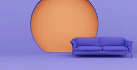 3d Abstract interior. Interior template. 스톡 일러스트