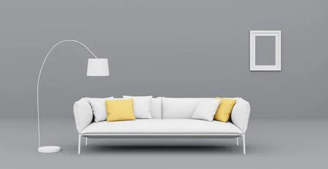 3d Abstract interior. Interior template. Stockillustratie