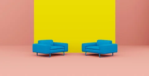 3d Abstract interior. Interior template. 스톡 일러스트