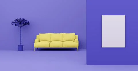 3d Abstract interior. Interior template. 스톡 일러스트