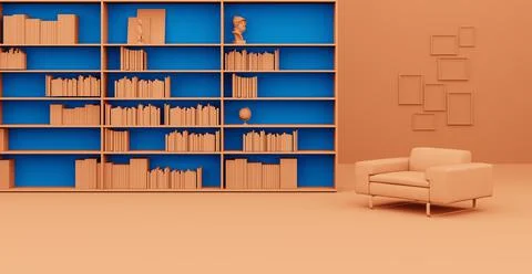 3d Abstract interior. Interior template. Иллюстрация