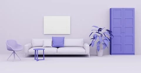 3d Abstract interior. Interior template. 스톡 일러스트