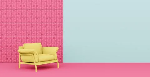 3d Abstract interior. Interior template. Illustrazione stock