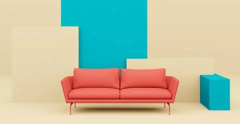 3d Abstract interior. Interior template. 스톡 일러스트