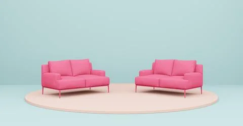 3d Abstract interior. Interior template. Illustrazione stock