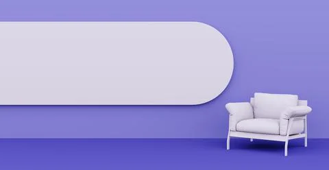 3d Abstract interior. Interior template. Illustrazione stock