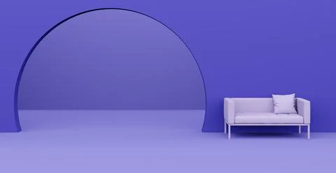 3d Abstract interior. Interior template. Stockillustratie