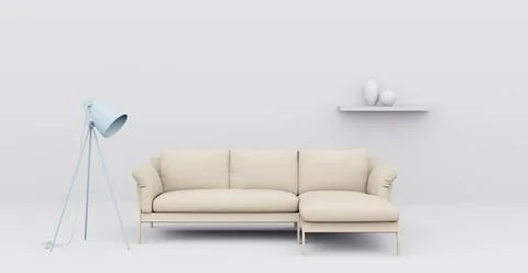 3d Abstract interior. Interior template. Stock-Illustration