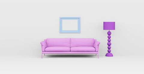 3d Abstract interior. Interior template. Illustrazione stock