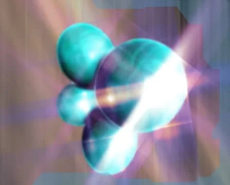 3D Abstract Joined Balloons Loop 库存影片 8938330