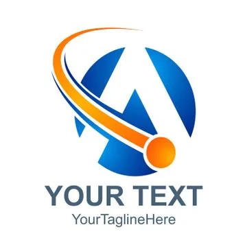 3d abstract Letter A logo design template elements. abstract letter A. Busine Stock Illustration