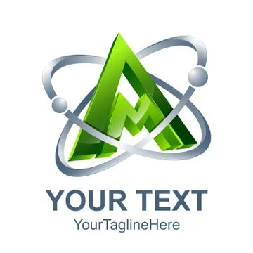 3d abstract Letter A logo design template elements. abstract letter A. Busine Illustrazione stock