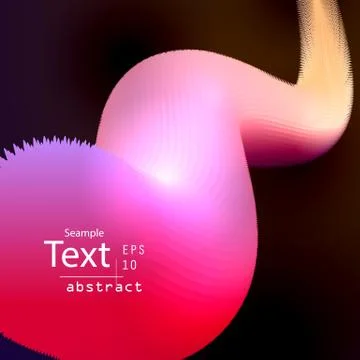 3d abstract line, background banner. Stock Illustration