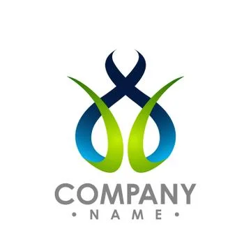 3D abstract logo icon design, Technology It logo concept vector design illust Stock Illustration