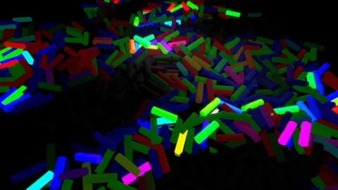 3d abstract looped background with lot of gray rectangles lay on plane and light Stock Footage 162586908