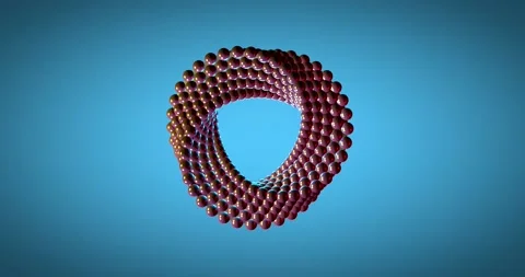 3d abstract looping animation of a twisted spiral Stock Footage 132253966