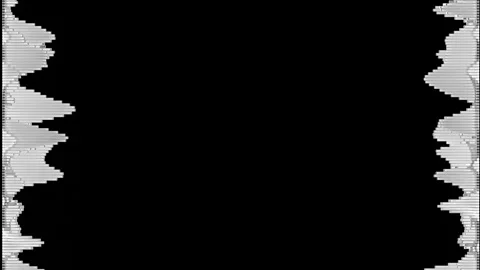 3D Abstract Looping Background of White Geometric Shapes on Black Background. Stock Footage 314174823