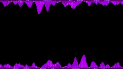 3D Abstract Looping Template of Purple Geometric Wave on Dark Background Stock Footage 314169845