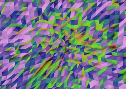 3D Abstract Lowpoly Background Stock Illustration