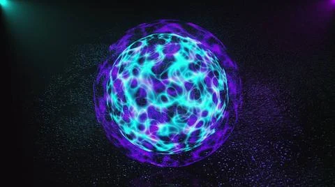 3d abstract magic sphere is in dark space, 3d render computer generated ba... Stock Photos