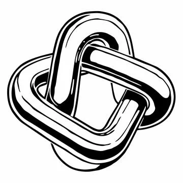 3D Abstract Metallic Fluid Shape with Reflections Stock Illustration