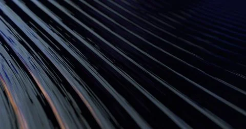 3D Abstract Metallic Reflection -  Industrial Technology Background Stock Illustration