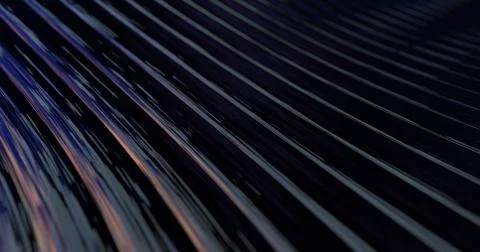 3D Abstract Metallic Reflection -  Industrial Technology Background Illustrazione stock