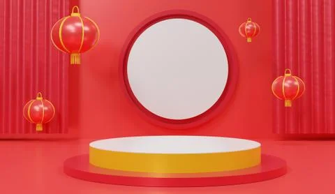 3d abstract minimal geometric forms. Glossy luxury podium for your design. Pa Stock Illustration