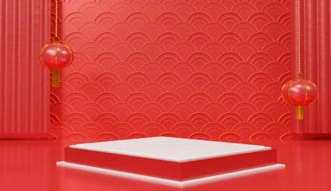 3d abstract minimal geometric forms. Glossy luxury podium for your design. Pa Stock Illustration