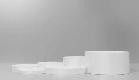 3d abstract minimal geometric forms. Glossy luxury podium for your design. Pa Stock Illustration