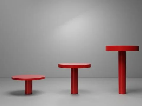 3d abstract minimal geometric forms. Glossy luxury podium for your design. Stock Illustration