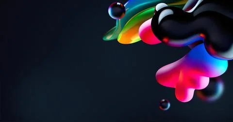 3D Abstract Modern Background Stock Illustration