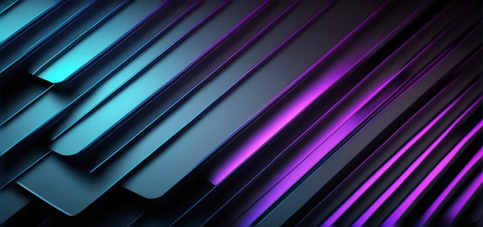 3D Abstract Modern Technology Background Stock Illustration