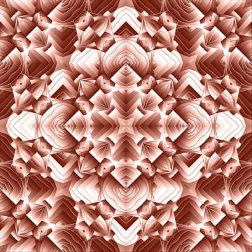3d abstract modern vector seamless pattern. Geometric patterned ornamental li Stock-Illustration