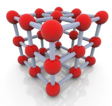 3d abstract molecule cube Illustrazione stock