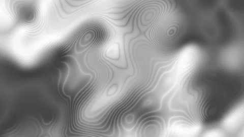 3D Abstract Monochrome Gray White Topographic Surface Animation Background Stock Footage 341366573
