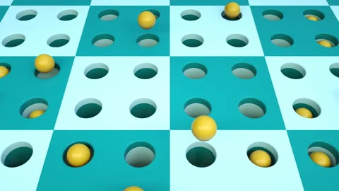 3D abstract motion scene background with colorful balls Video stock 135708887