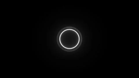 3d abstract multicolored pulsating circles Stock Footage 206825301