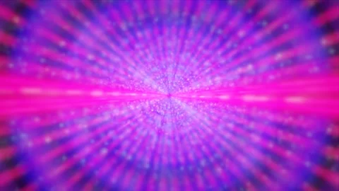 3d abstract multicolored pulsating circles Stock Footage 206825424