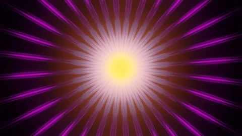 3d abstract multicolored pulsating circles Stock Footage 219267848