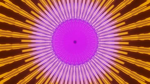 3d abstract multicolored pulsating circles Stock Footage 219267853