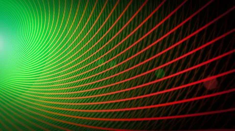 3d abstract neon data background. Colored glowing energy lines, spheres and Stock Illustration
